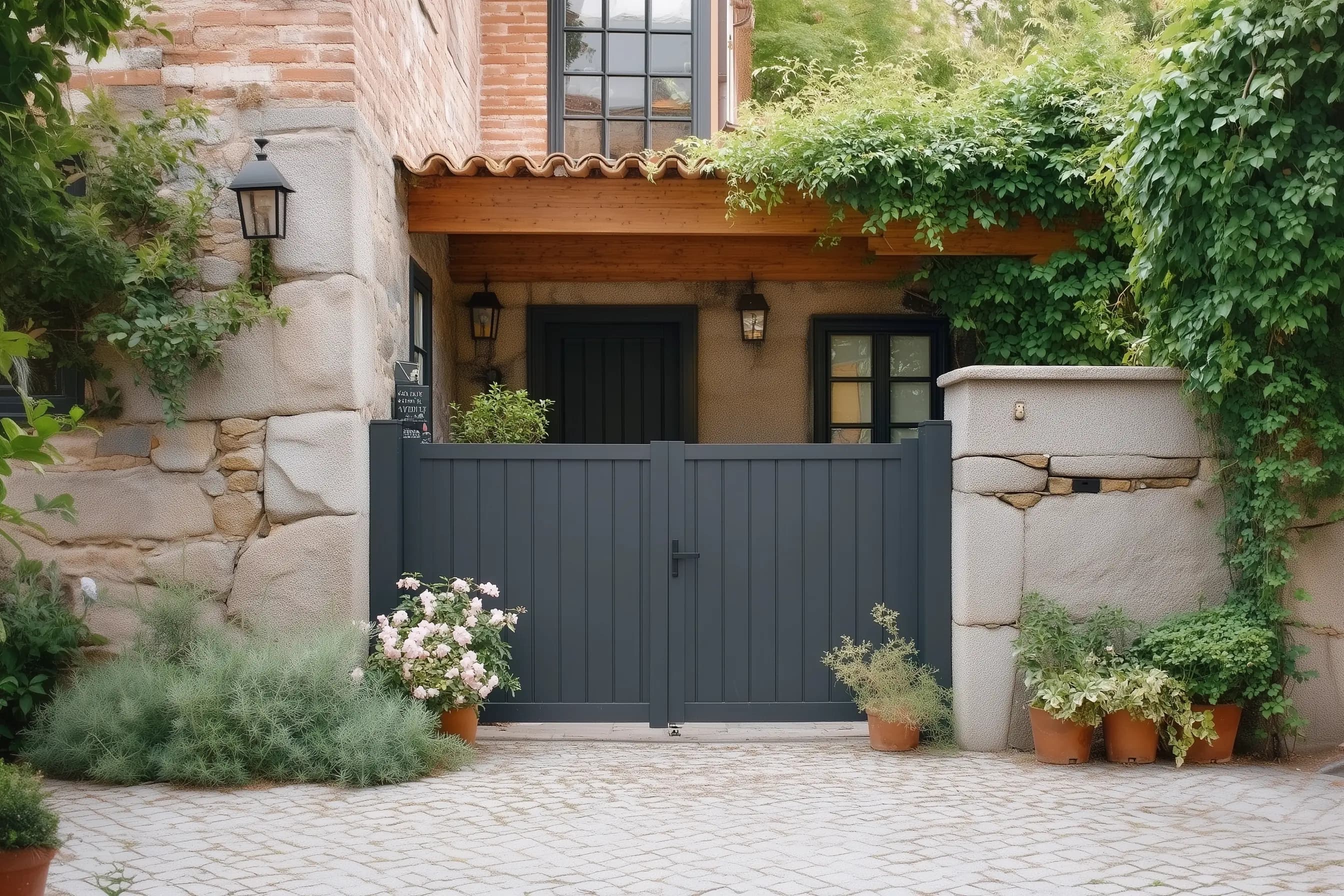 Portões chave-na-mão - Solução completa de portões residenciais